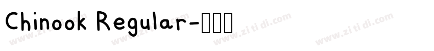 Chinook Regular字体转换
